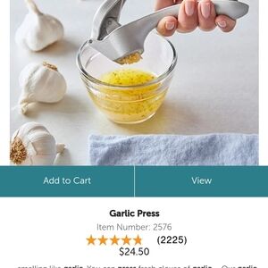 Pampered Chef Garlic Press